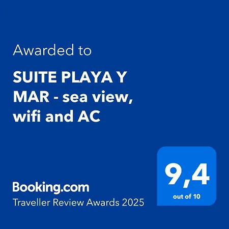 Playa Y Mar - Sea View, Wifi And Ac Lejlighed